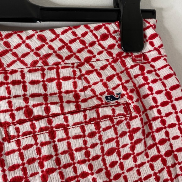 Vineyard Vines Red Tie Dye Squares Print Short NWT - Picture 5 of 6